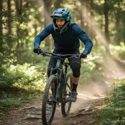 Casco Full Face Mtb Lixada Para Bicicleta De Montaña Ligero